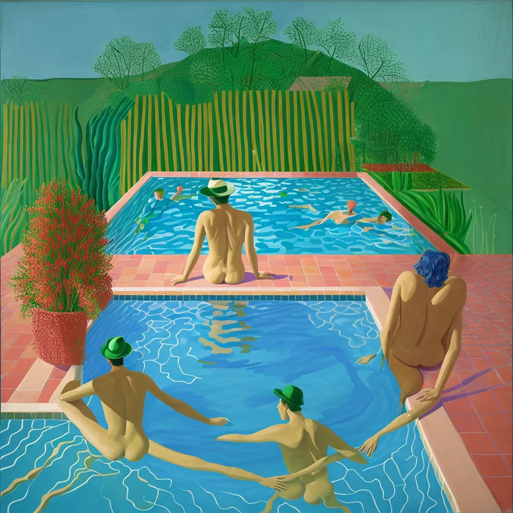 1972 - Portrait of an Artist Pool with Two Figures - David Hockney